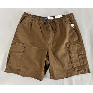 Old Navy Relaxed Cargo Shorts Built-In Flex Brown Casual Mens Size Medium‎ New